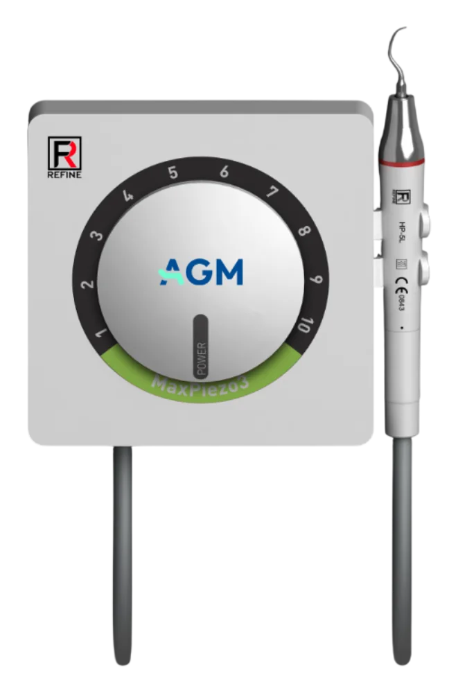 Equipo de profilaxis AGM Max Piezo 3+ con el anillo verde