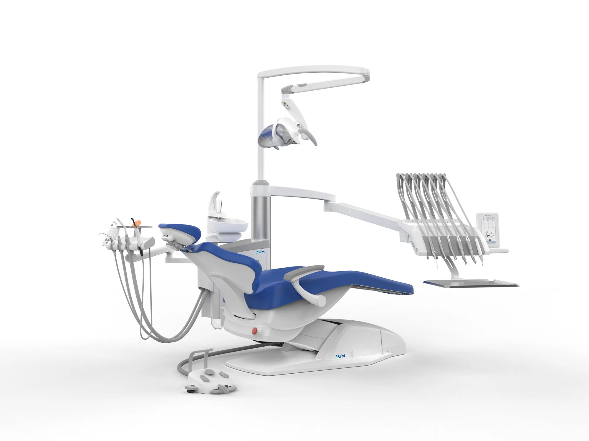 Sillón dental AGM 8000C S3 PRO con bandeja Colibrí