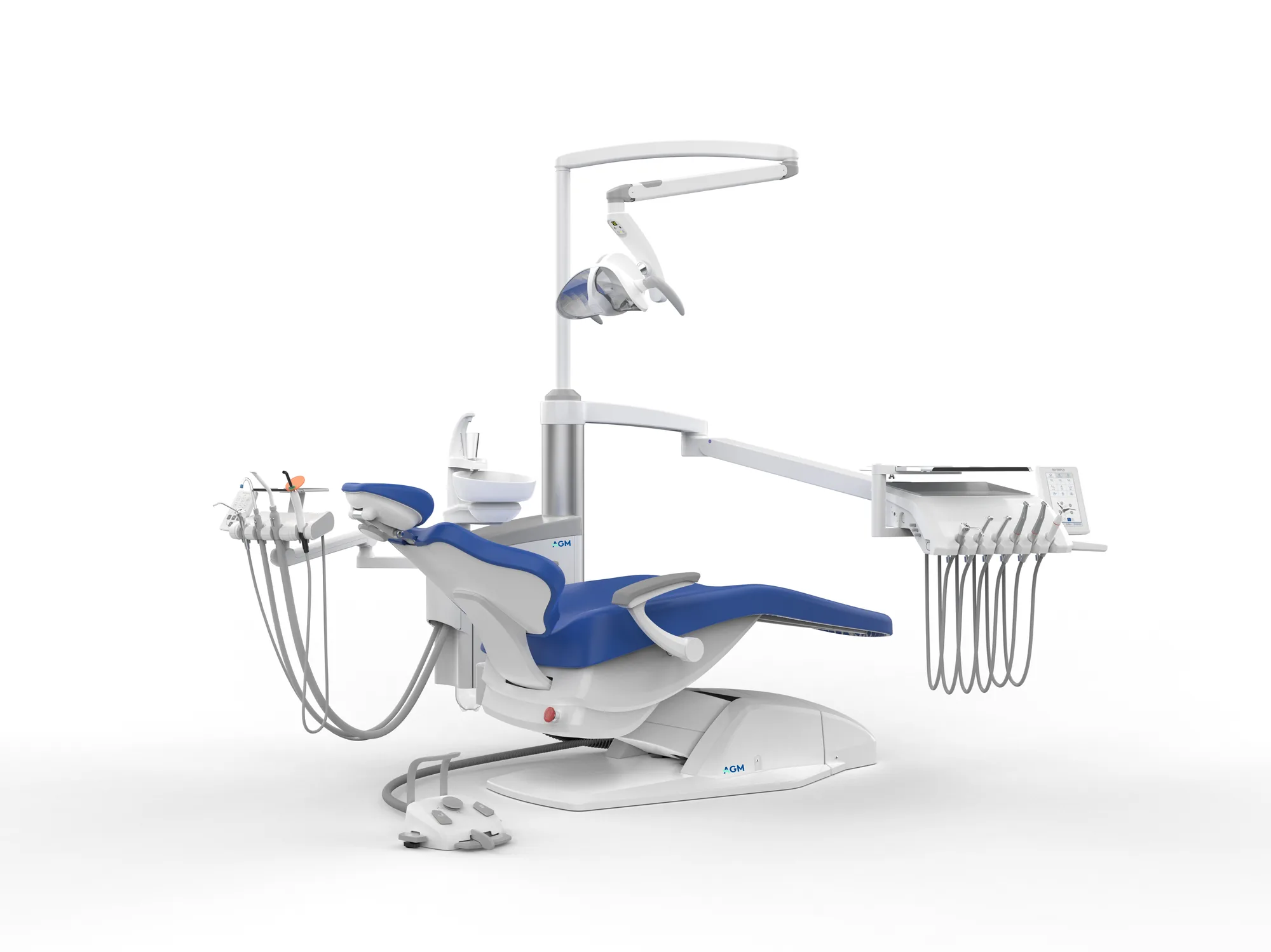 Sillón dental AGM 8000C S3 PRO con mangueras colgantes