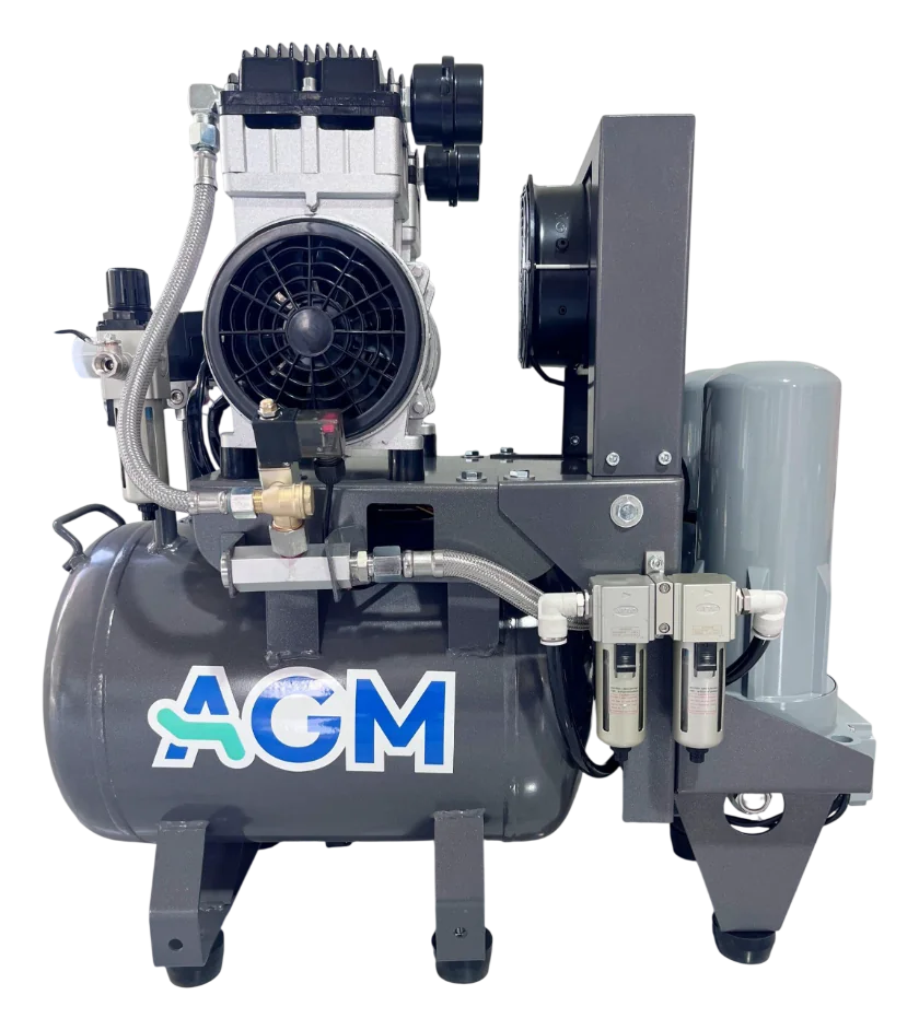 Compresor dental AGM SD70 de dos cilindros